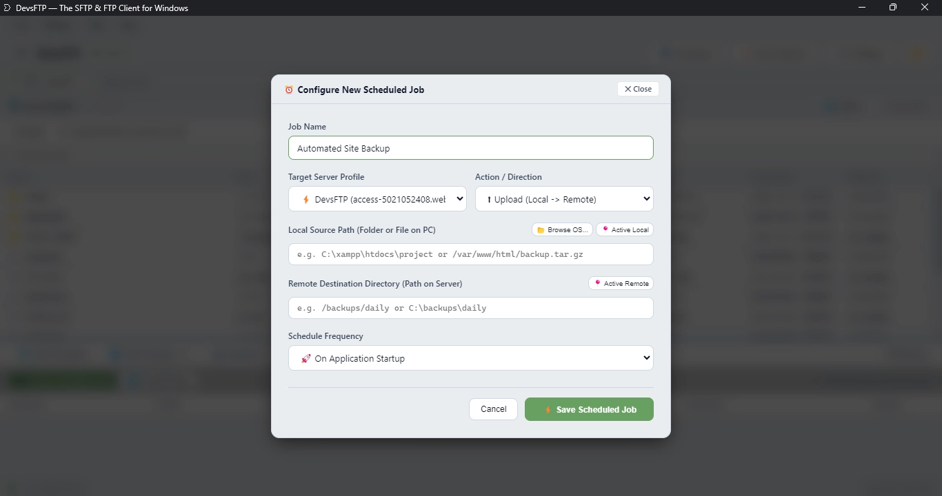 Automated Sync Scheduler (Light Theme)